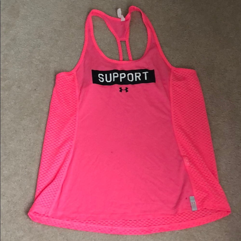 women’s pink tank top